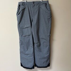Pulse Men’s Gray Insulated Snow Ski Snowboarding Pants Size 2XL